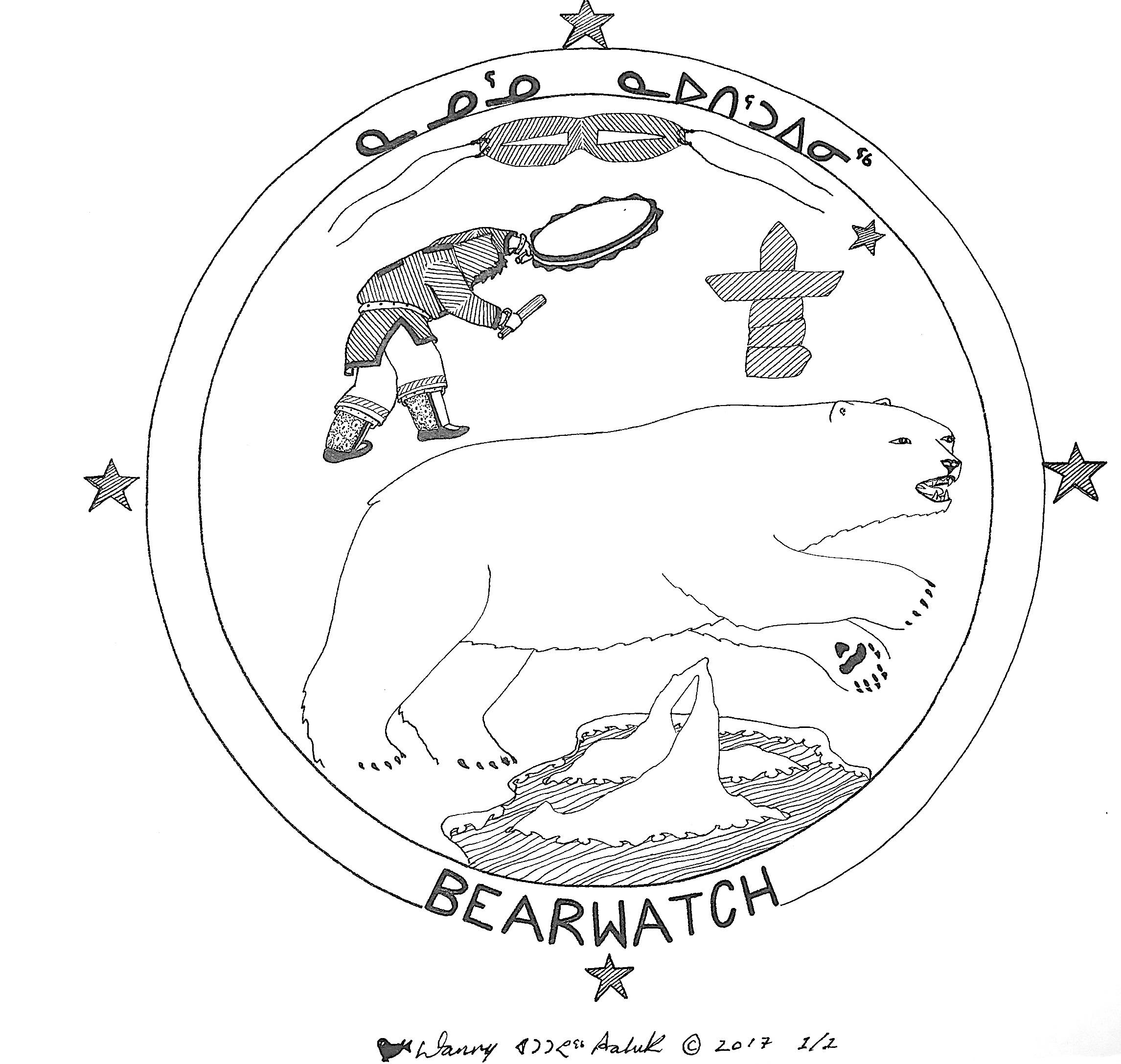 BearWatch  BearWatch is a partnership between northern communities and  governments, and various universities that seeks to create a new  non-invasive means to monitor polar bears using genomcis and Inuit  Qaujimajatuqangit.